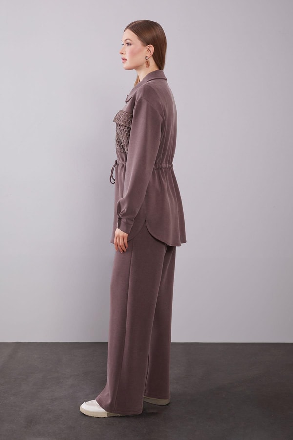 LevidorKahve File Cep Detaylı İkili Takım