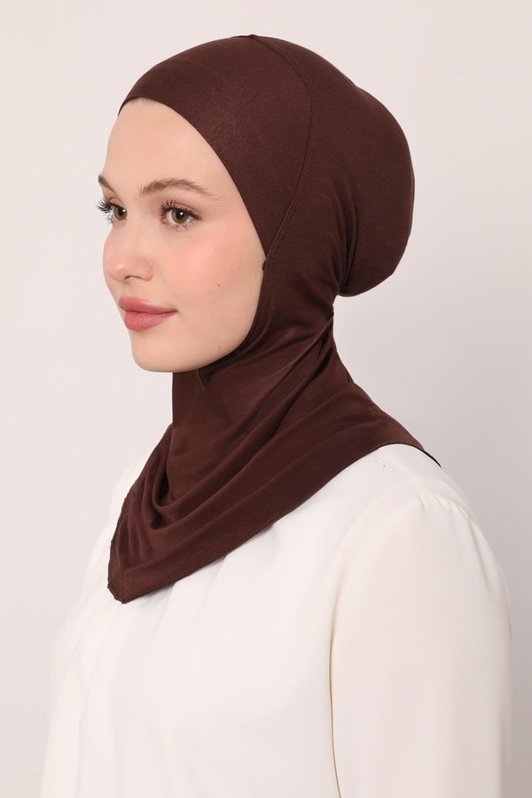 LevidorKahve Hijabchi Boyunluklu Bone