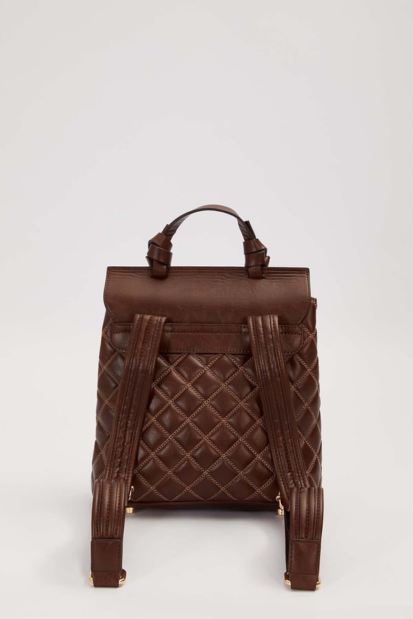 LevidorKahve Kapitone Model Omuz Çantası