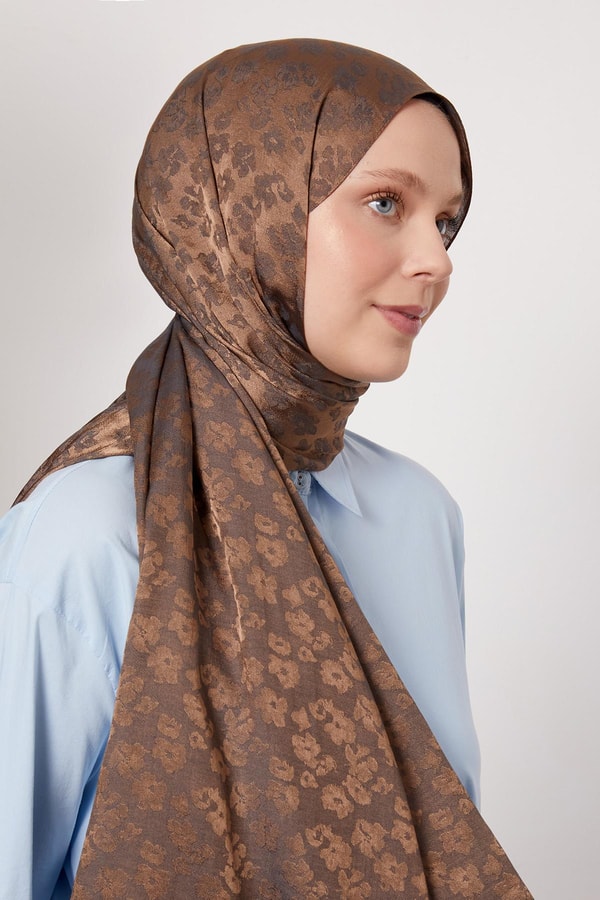 LevidorKahve Leopar Desen İtalyan Jakar Şakar