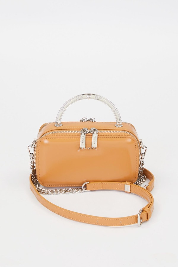 LevidorKahve Metal Askı Detay Omuz Çantası