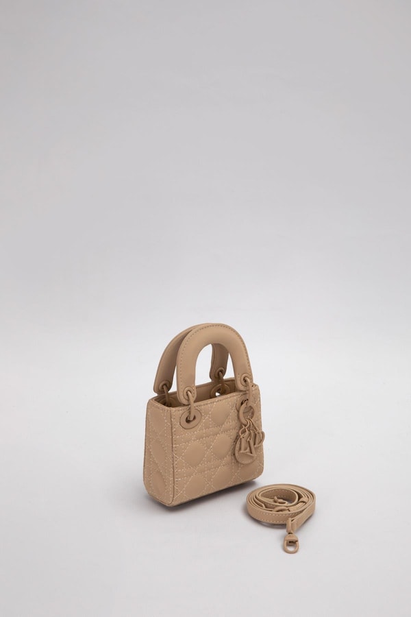 LevidorKahve Mini Boy Aksesuar Detaylı El Çantası