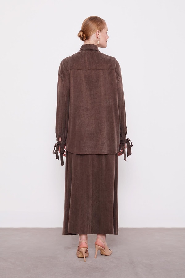 LevidorKahve Pul Payet Detaylı Cupra İkili Takım