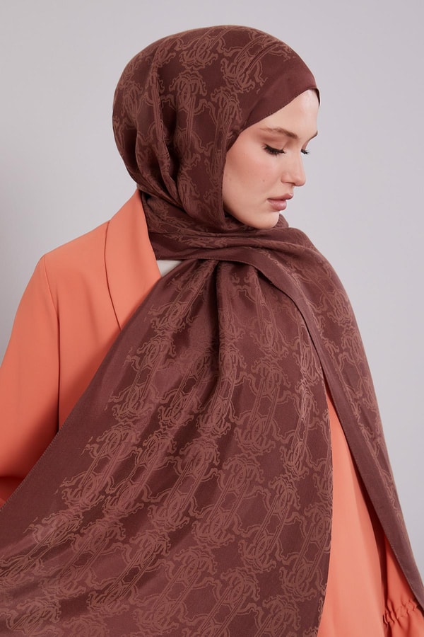 LevidorKahve Tuğra Desen Grazia Şal