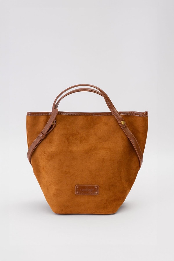 LevidorKahve Üçgen Form El Çantası