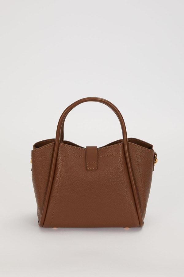 LevidorKahve Zarf Cüzdan Detaylı El Çantası