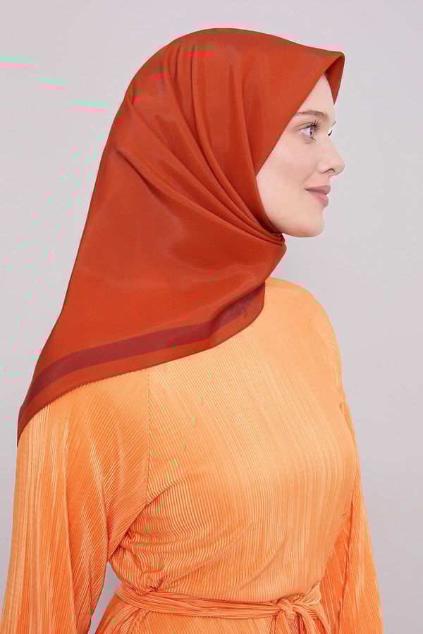 LevidorKiremit Kenar Şerit Aura Eşarp