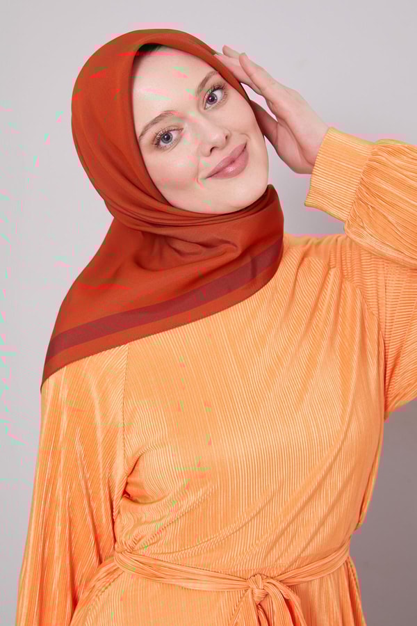 LevidorKiremit Kenar Şerit Aura Eşarp