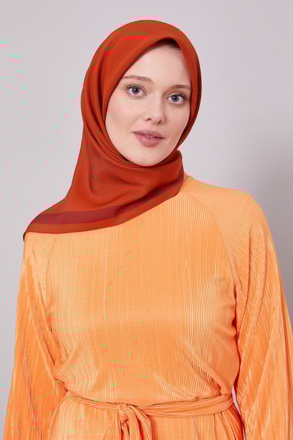 LevidorKiremit Kenar Şerit Aura Eşarp