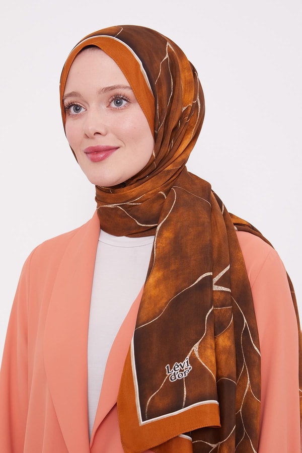 LevidorKiremit Varak Desen Moda Şal