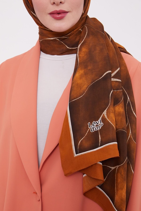 LevidorKiremit Varak Desen Moda Şal