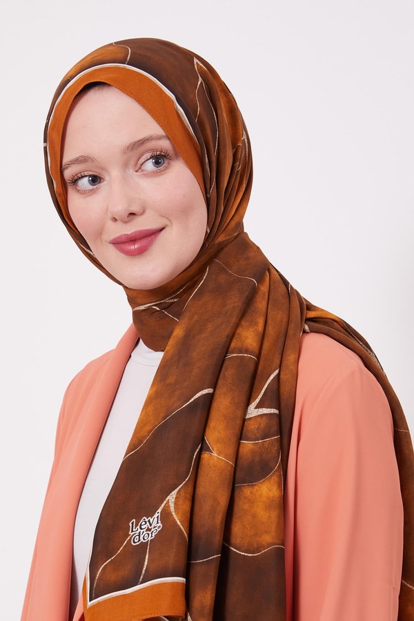 LevidorKiremit Varak Desen Moda Şal