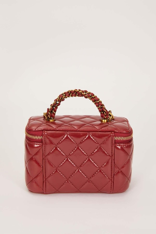 LevidorKırmızı Ayarlanabilir Askılı Kutu Form El Çantası