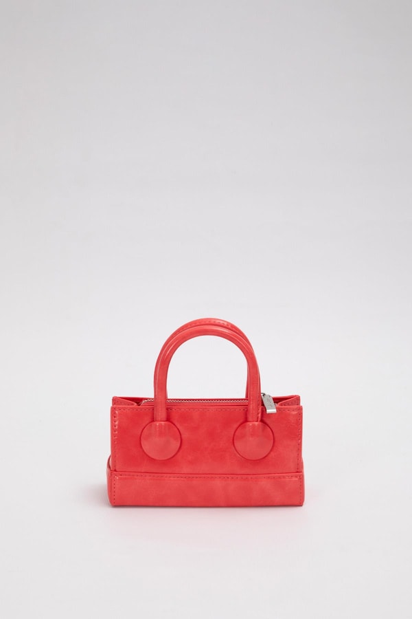 LevidorKırmızı Ayarlanabilir Kilit Detaylı El Çantası