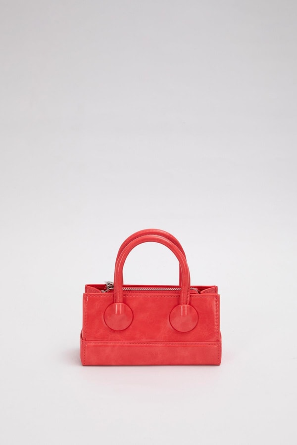 LevidorKırmızı Ayarlanabilir Kilit Detaylı El Çantası