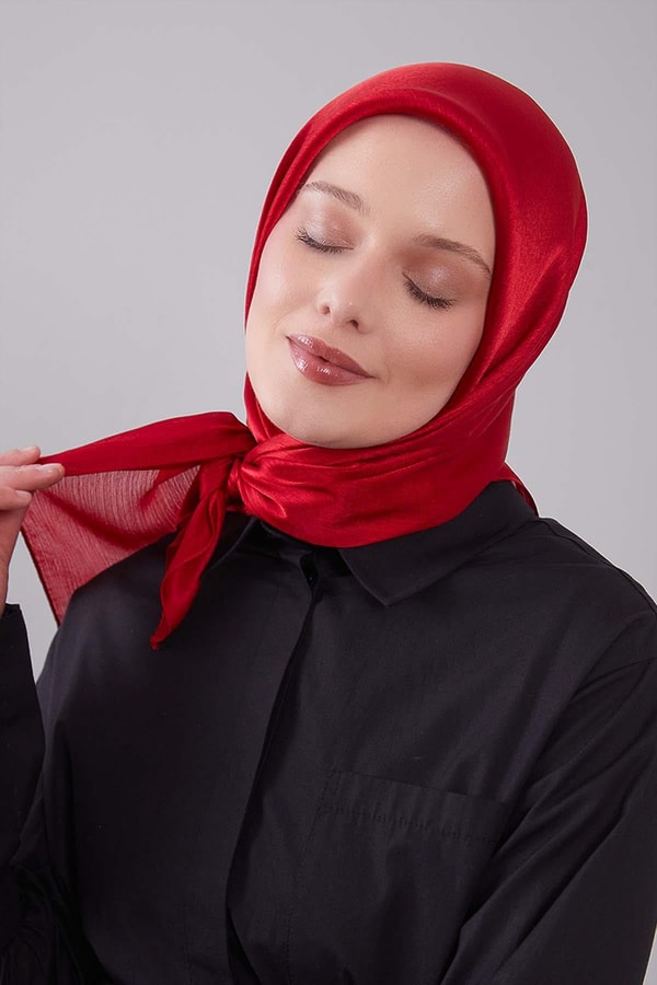 LevidorKırmızı Janjan Eşarp