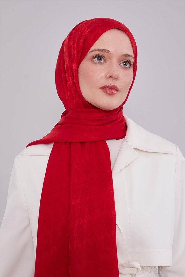 LevidorKırmızı Janjan Şal