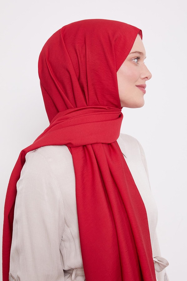 LevidorKırmızı Leola Düz Şal
