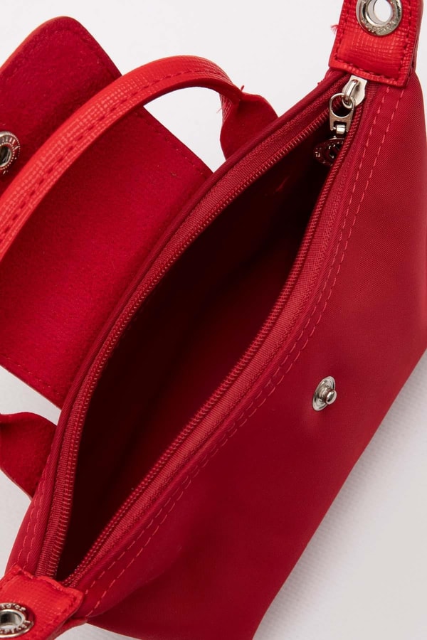 LevidorKırmızı Mini Boy Deri Kapak Detaylı El Çantası