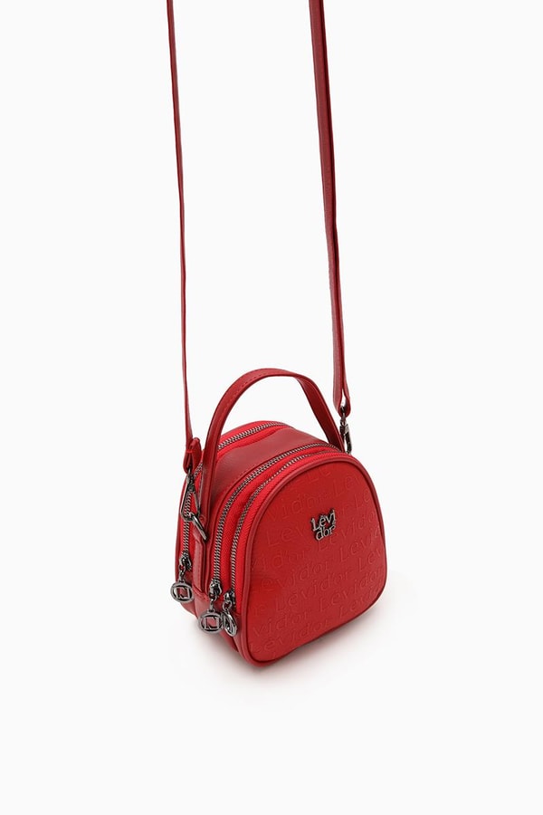 LevidorKırmızı Oval Model Omuz Çantası