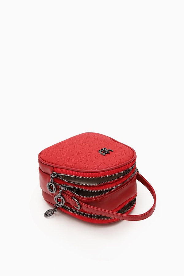 LevidorKırmızı Oval Model Omuz Çantası