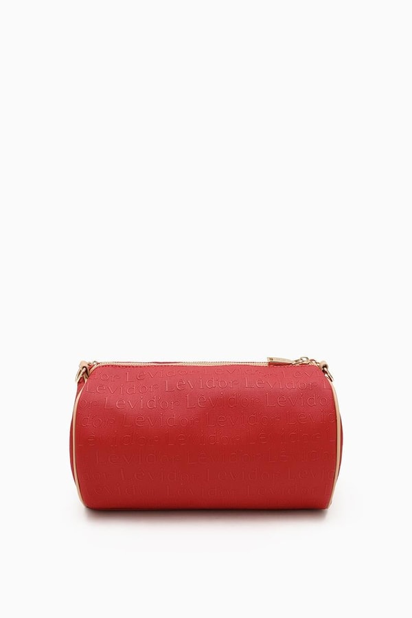 LevidorKırmızı Silindir Model El Çantası