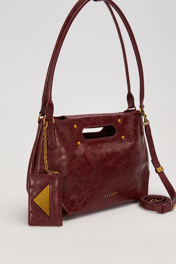 LevidorKırmızı Zarf Charm Detaylı Omuz Çantası