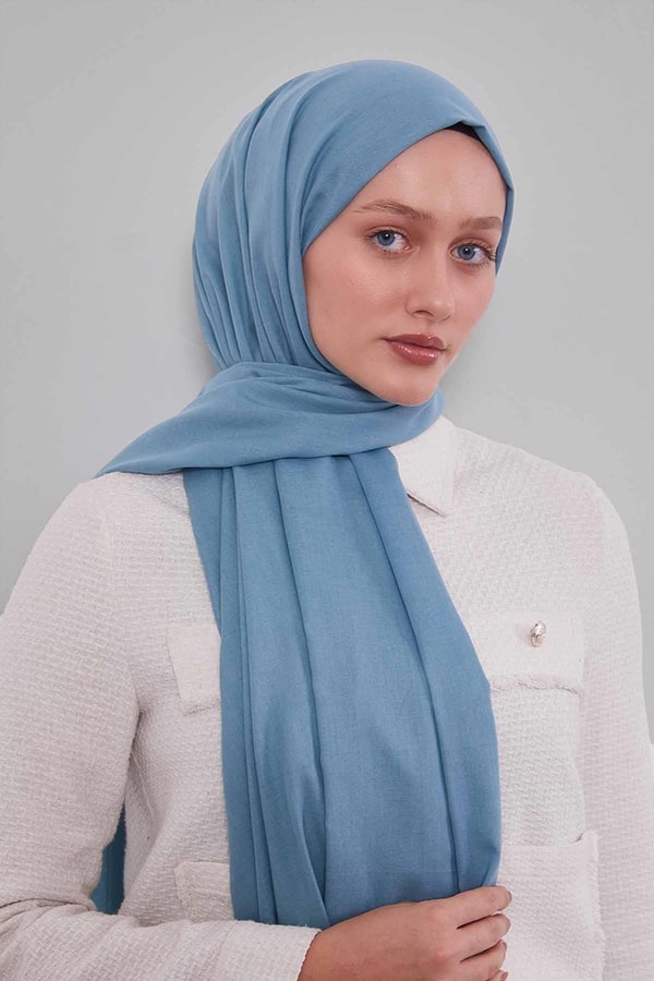 LevidorKot Mavi Düz Tensel Şal