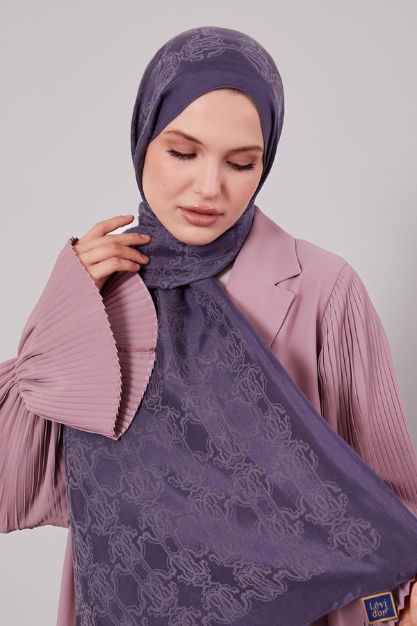 LevidorKot Mavi Tuğra Desen Grazia Şal