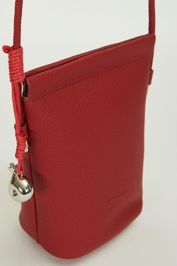 LevidorKoyu Kahve Metal top Aksesuarlı Omuz Çantası