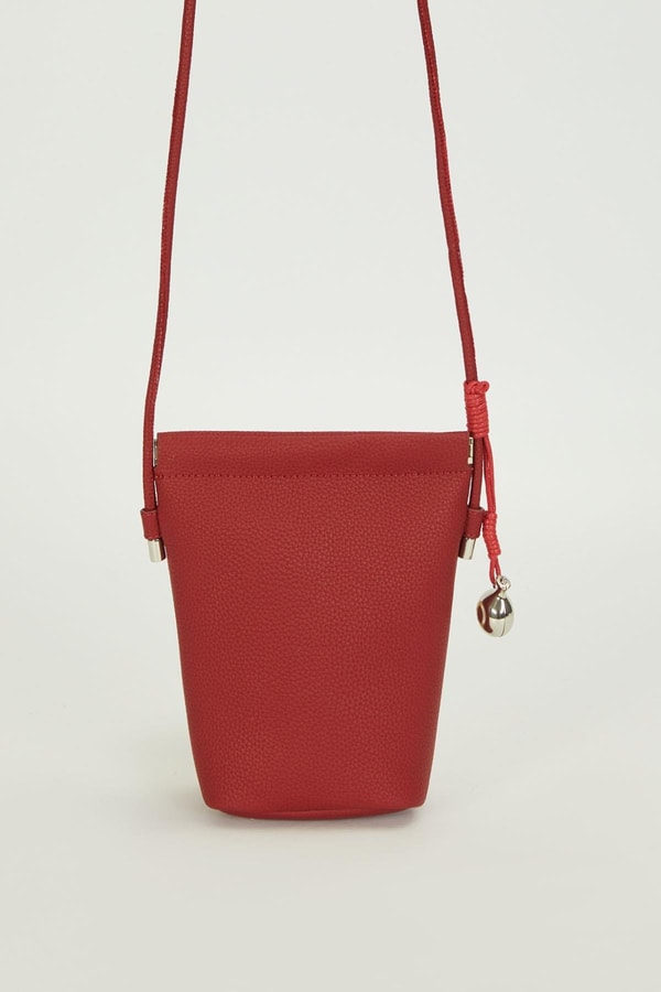 LevidorKoyu Kahve Metal top Aksesuarlı Omuz Çantası