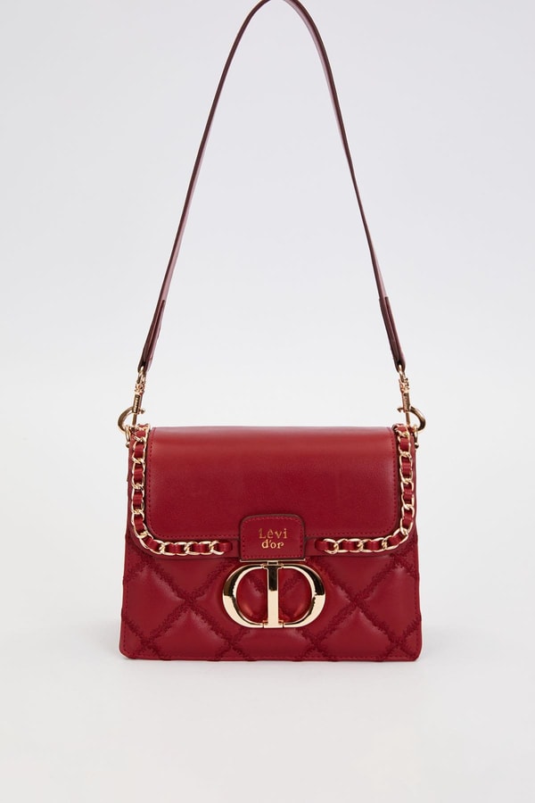 LevidorKOYU KAHVE Örgü Kapak Model Omuz Çantası