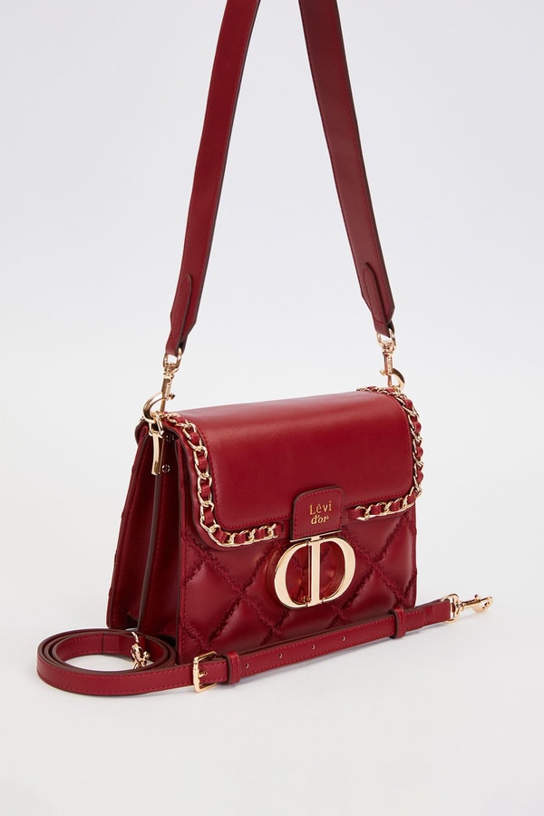 LevidorKOYU KAHVE Örgü Kapak Model Omuz Çantası