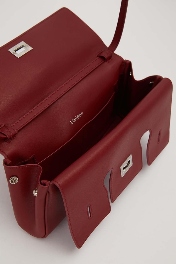 LevidorKOYU KAHVE Yatay Form Omuz Çantası