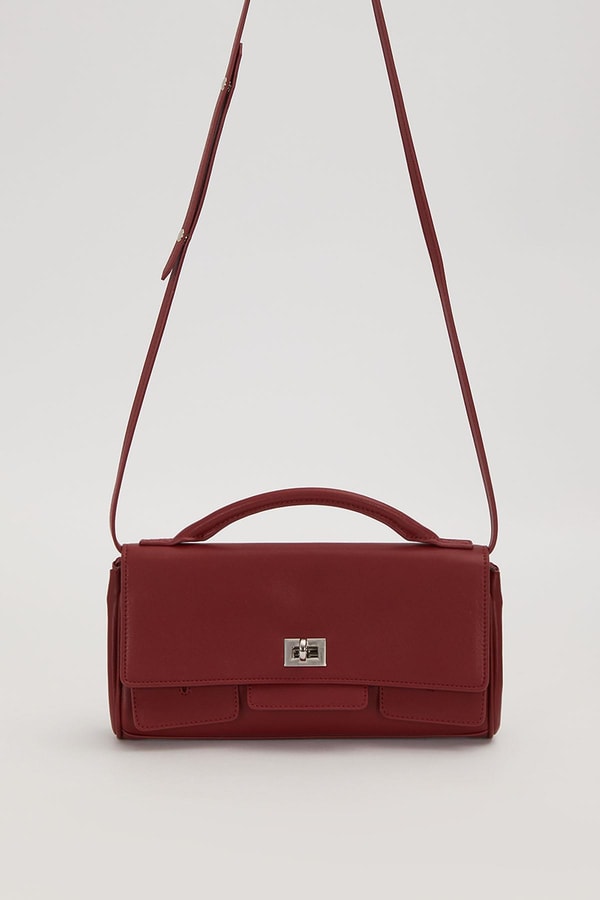 LevidorKOYU KAHVE Yatay Form Omuz Çantası