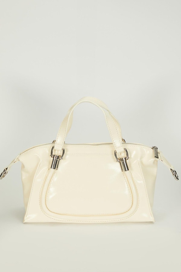 LevidorKrem Askı Detaylı El Çantası