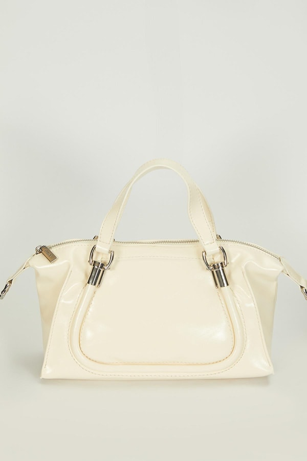 LevidorKrem Askı Detaylı El Çantası