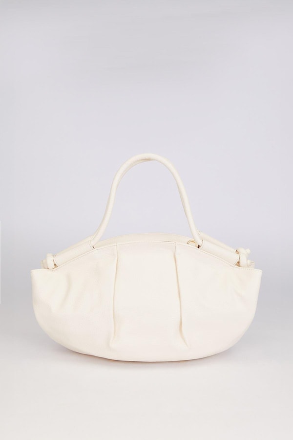 LevidorKrem Düğüm Askı Detaylı Omuz Çantası