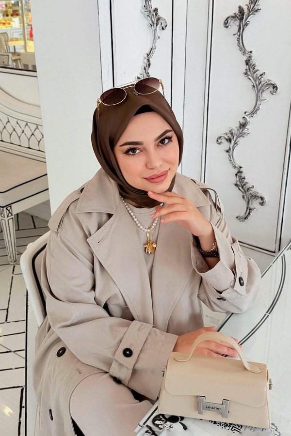 LevidorKREM Gizli Cep Detaylı Omuz Çantası