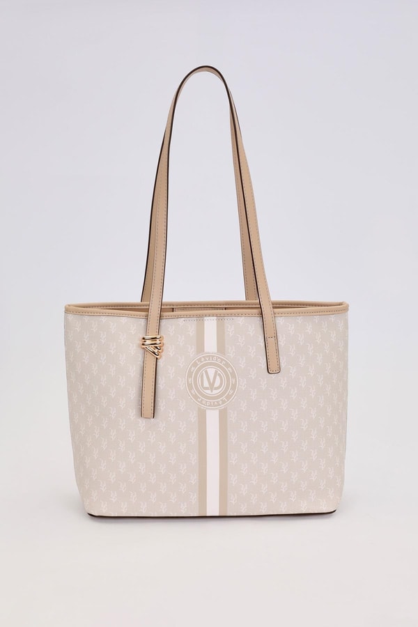 LevidorKrem Gold Akseusar Detaylı Omuz Çantası