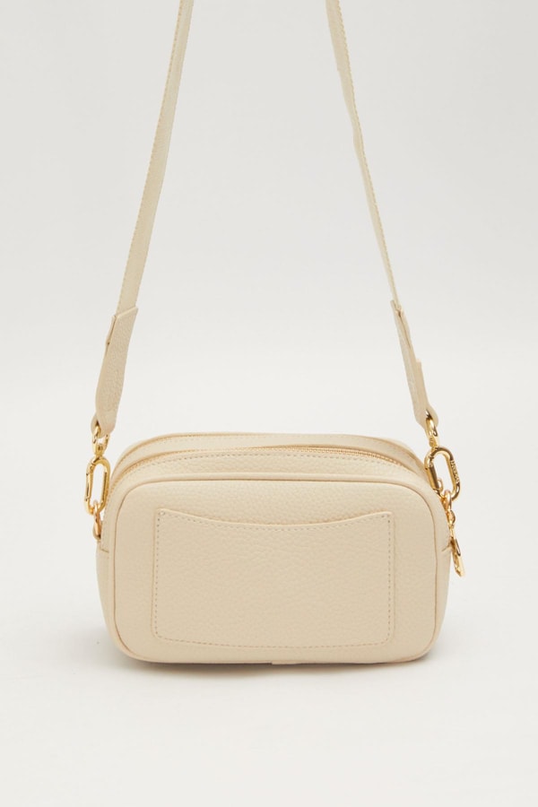 LevidorKrem Kalın Kuşak Askılı Omuz