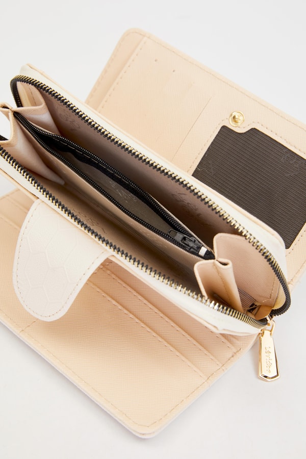 LevidorKrem Kapama Detaylı Cüzdan