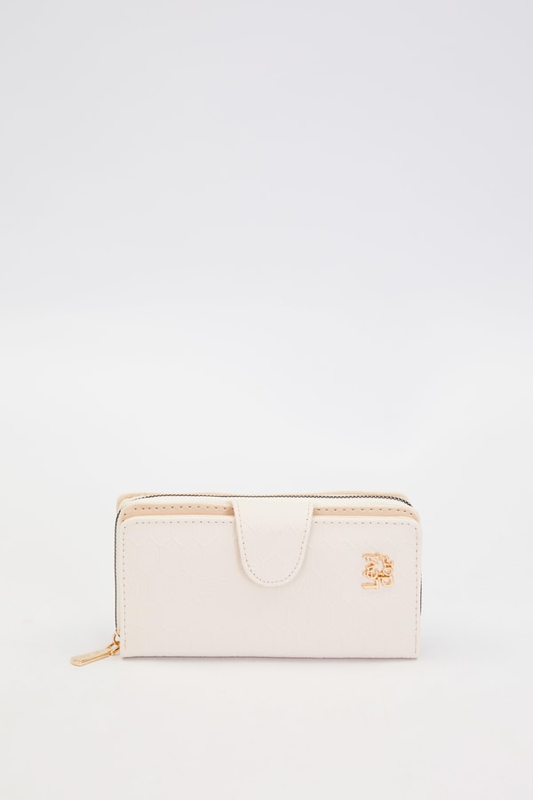 LevidorKrem Kapama Detaylı Cüzdan