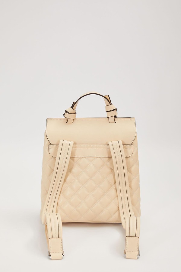 LevidorKrem Kapitone Model Omuz Çantası