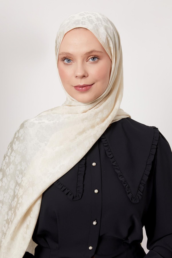 LevidorKrem Leopar Desen İtalyan Jakar Şakar