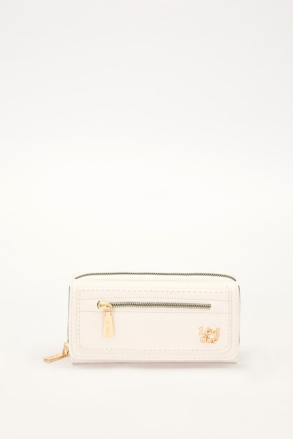 LevidorKrem Logo Detay Cüzdan