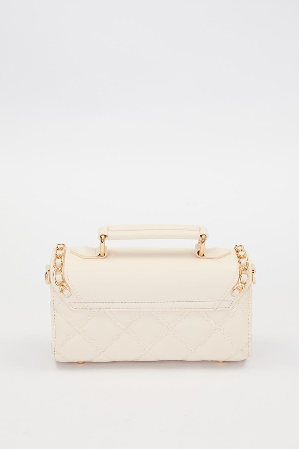 LevidorKrem Metal Halka Detay Omuz Çantası