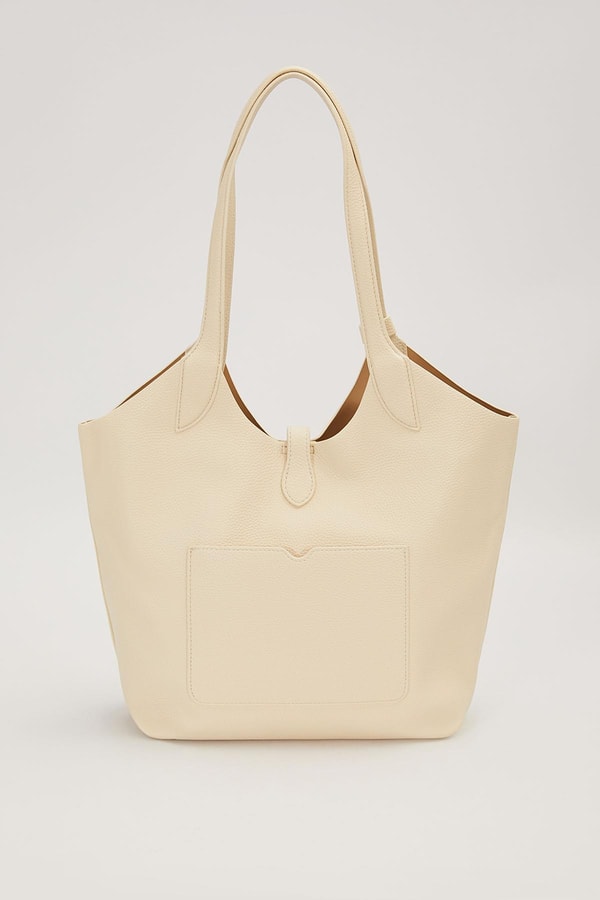 LevidorKrem Mini Çanta Detaylı Omuz Çantası