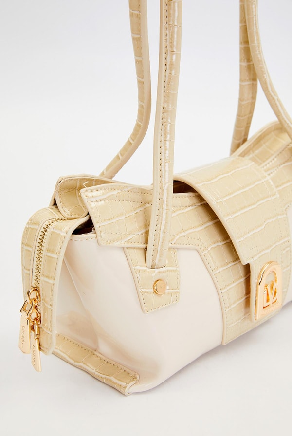 LevidorKREM RUGAN Rugan Baget Omuz Çantası