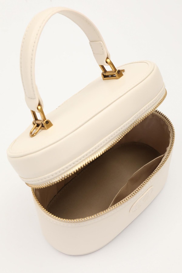 LevidorKrem Silindir Model El Çantası